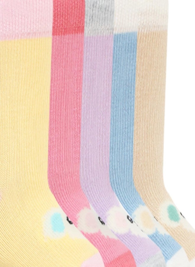 Bonjour Poochie Baby Kids Socks for Infants Pack of 5 - Image 5