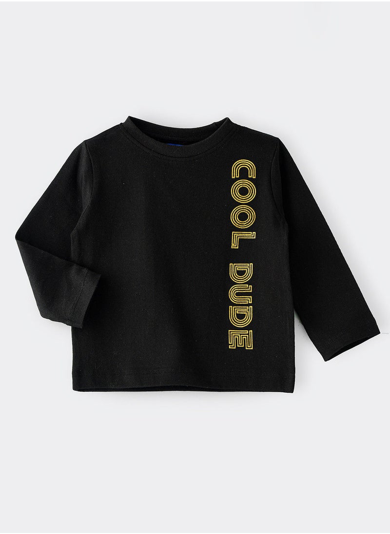 JAM Knit f/slv  t-shirt with print at front  - Image 1