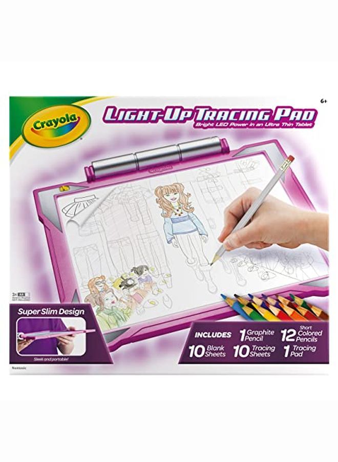 Crayola Light Up Tracing Pad Pink Easter Gifts For Girls & Boys Ages 6 7 8 9 - Image 2