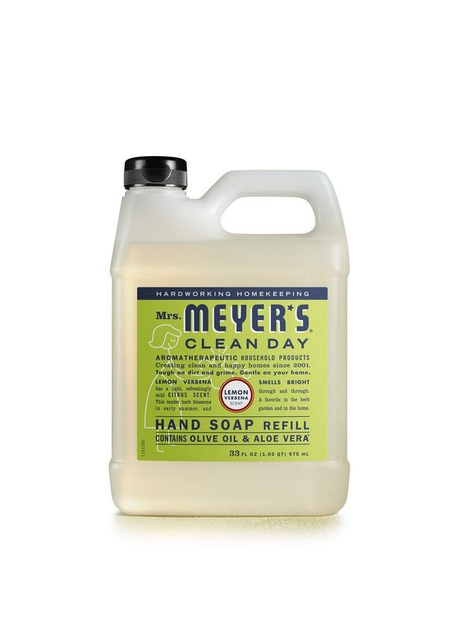 Mrs. Meyer's Clean Day Mrs. Meyer'S Hand Soap Refill Made With Essential Oils Biodegradable Formula Lemon Verbena 33 Fl. Oz - Image 2