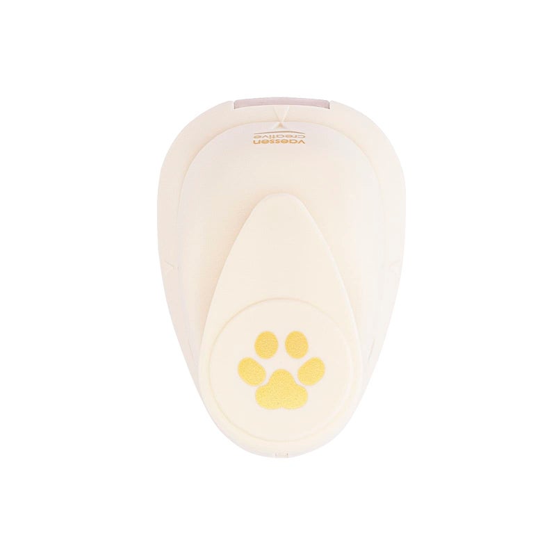 Vaessen Creative Craft Paper Punch  Dog Paw  13 x 14 cm  Circle Cutter for Crafting and Card Making
