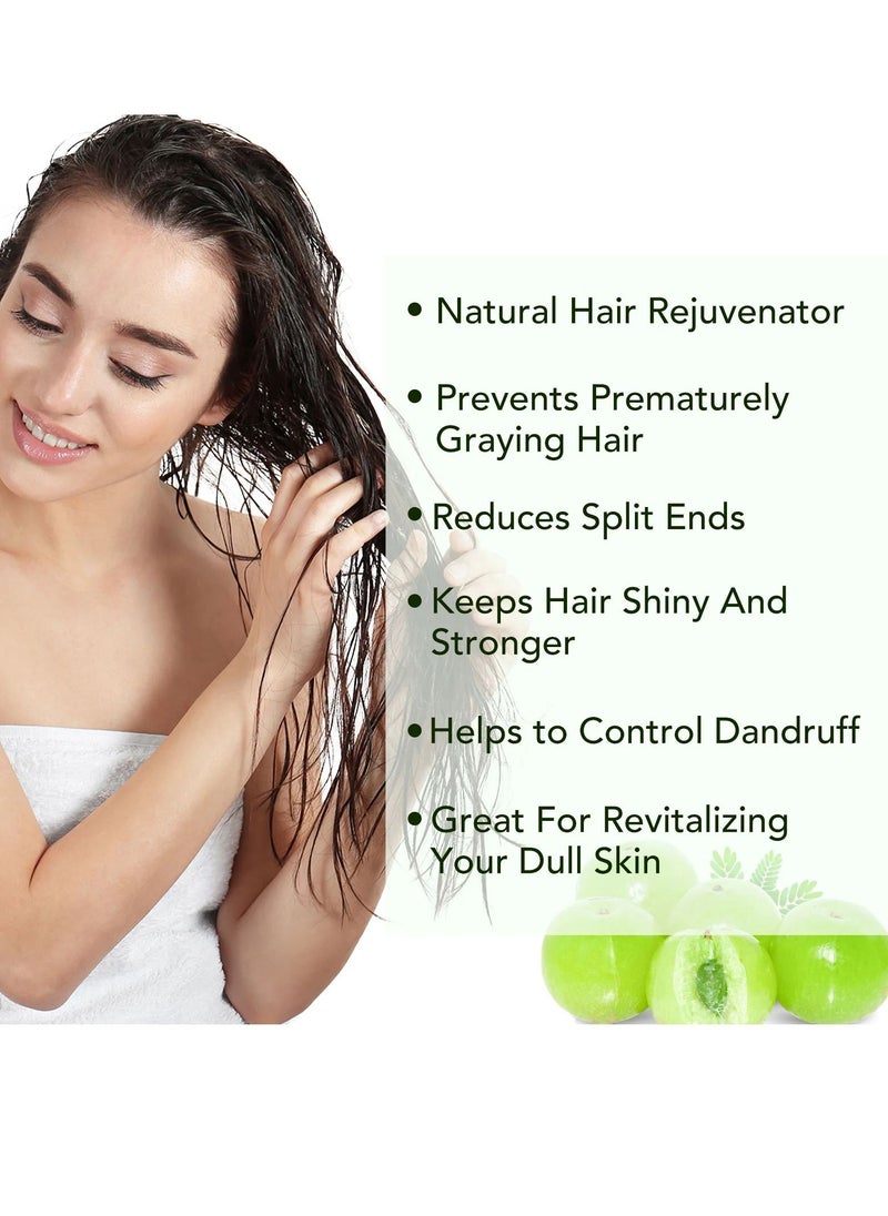 ALIVER - 60 ml Amla Oil 2.02 Fl Oz 100% Pure Natural Organic Amla Hair Oil Cold Pressed Amla Oil for Hair Growth Moisturize Healthy and Strengthen Hair Nourishes Scalp Hair Treatment Oil - Image 1