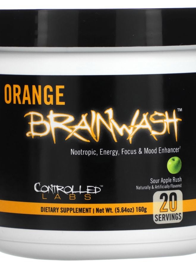 controlled labs Orange Brainwash Sour Apple Rush 5.64 oz (160 g)