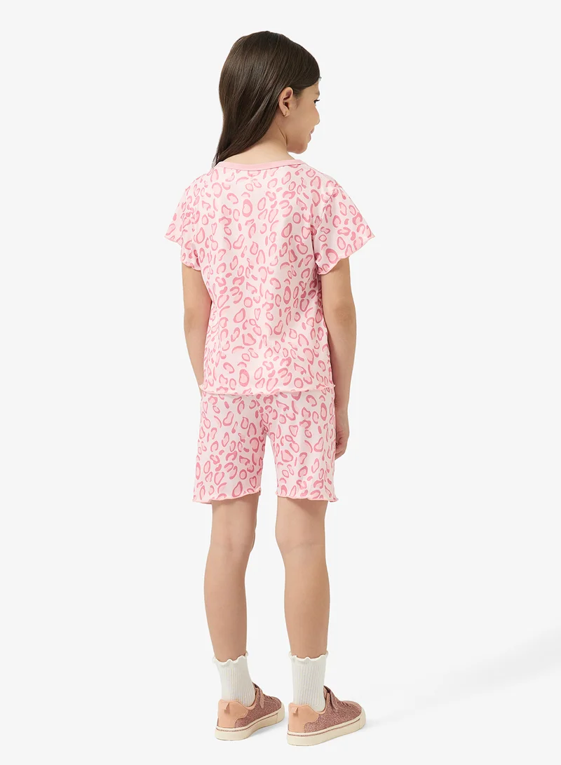 Pinata Pattern Print Tshirt and Shorts Set