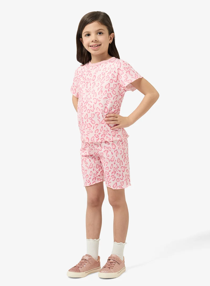 Pinata Pattern Print Tshirt and Shorts Set