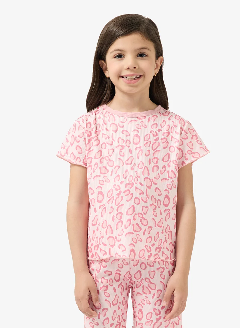 Pinata  Pattern Print Tshirt and Shorts Set for Women | Best Price UAE