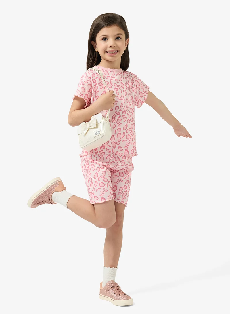 Pinata  Pattern Print Tshirt and Shorts Set for Women | Best Price UAE