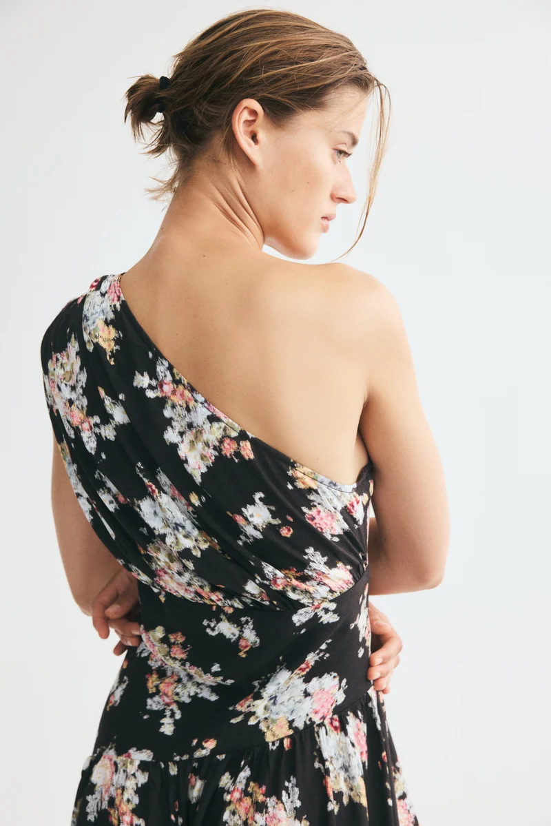 H&M  Draped one-shoulder dress for Women | Best Price UAE