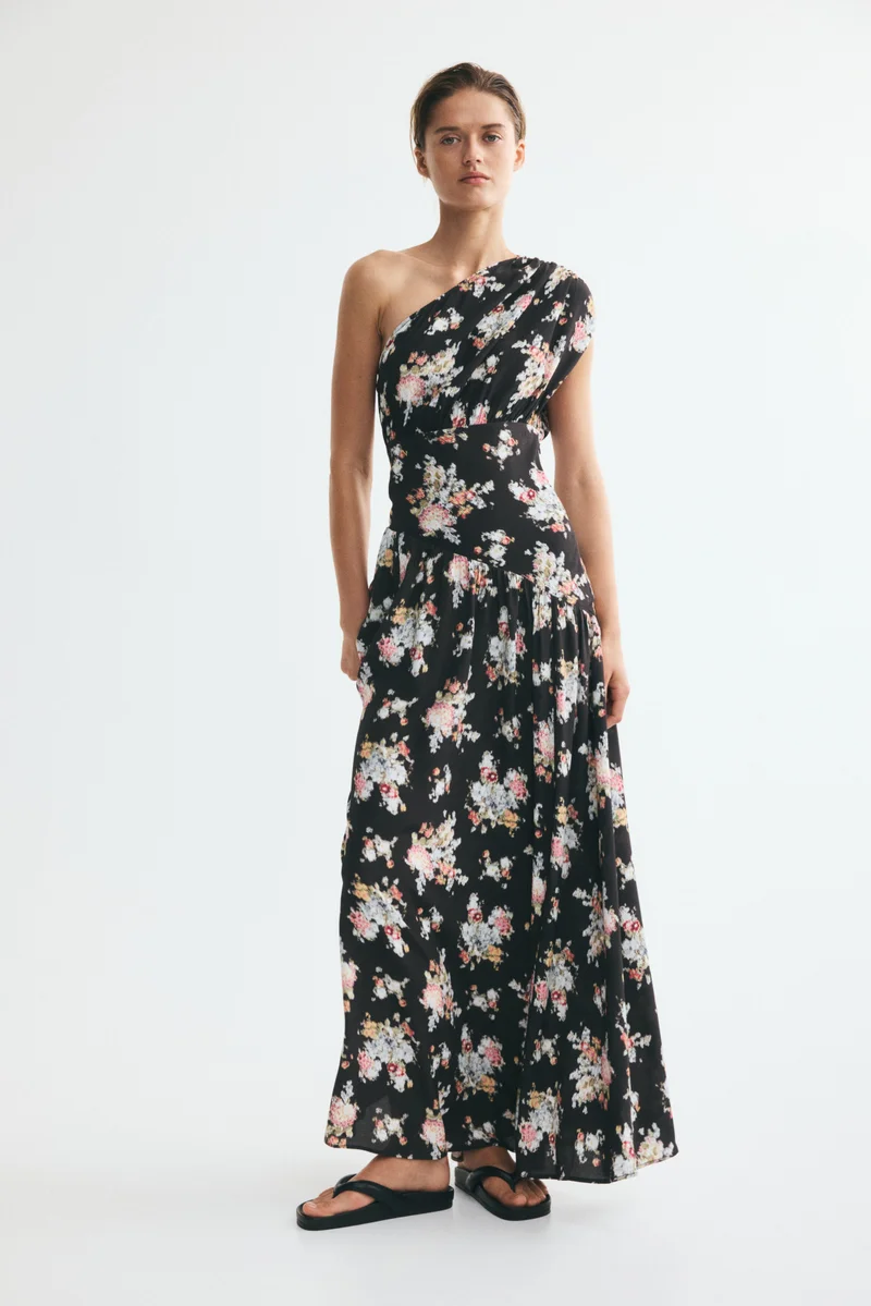 H&M  Draped one-shoulder dress for Women | Best Price UAE