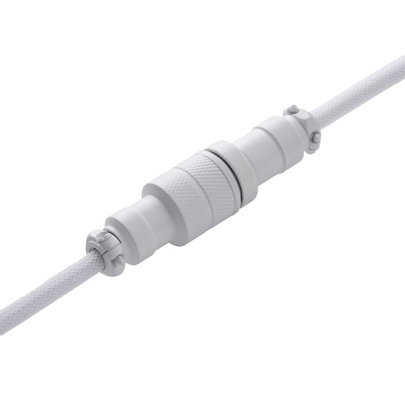 CableMod Pro Coiled Keyboard Cable (Glacier White, USB A to USB Type C, 150cm) - Image 4