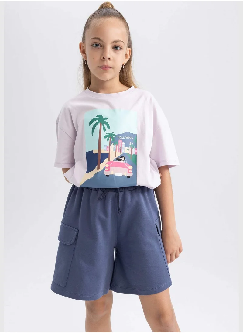 ديفاكتو Girl Cargo Fit Knitted Short