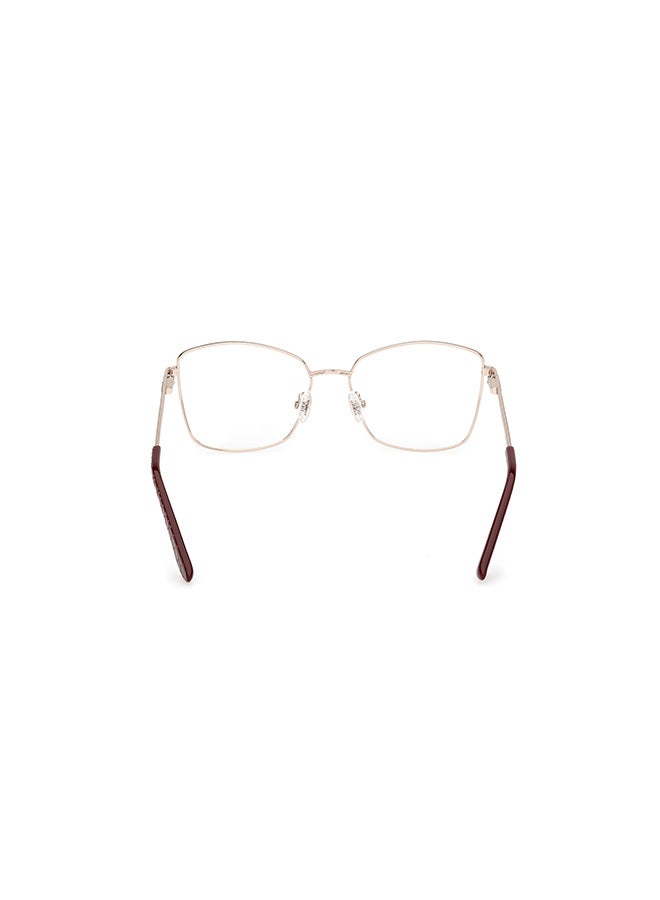 GUESS إطارات نظارات مربعة للنساء لامعة باللون الذهبي الفاتح GUESS GU5017003352 52 مم - Image 4