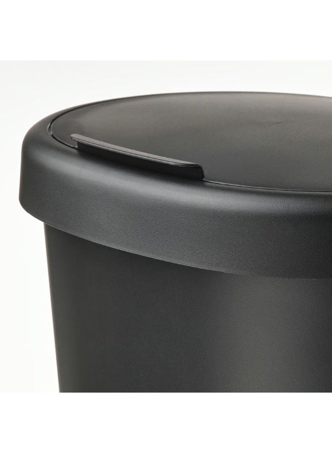 Bin With Lid Black 8L - Image 4