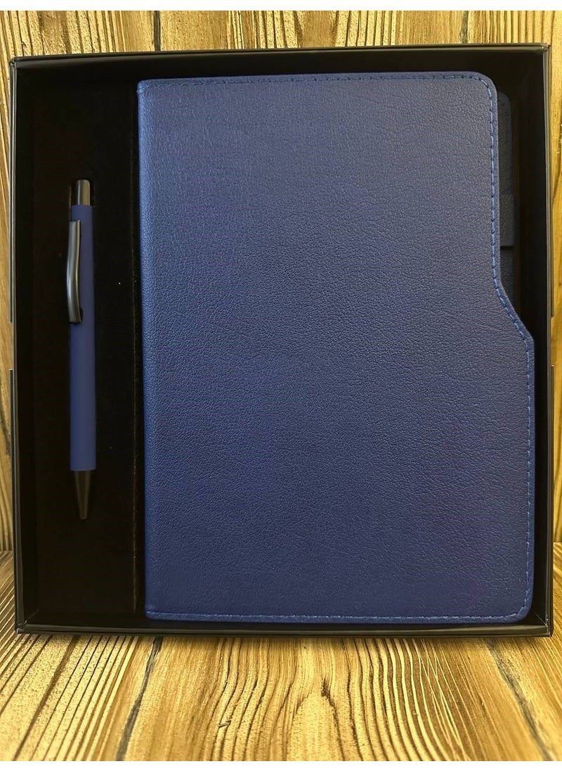 MYK Hediye ve Sanat Atölyesi MYK Gift and Art Workshop Unlimited Planner Square Agenda Pen Luxury Gift Set  - Image 1