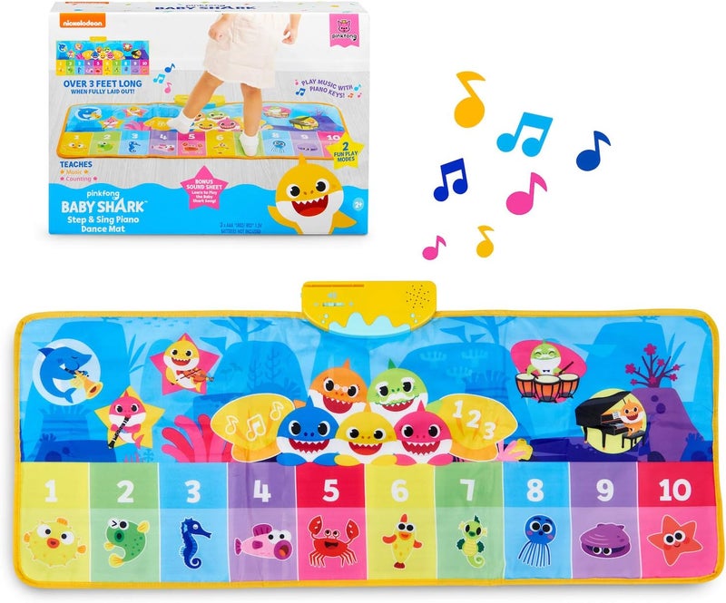 WowWee Baby Shark Official - Step & Sing Piano Dance Mat - Image 1