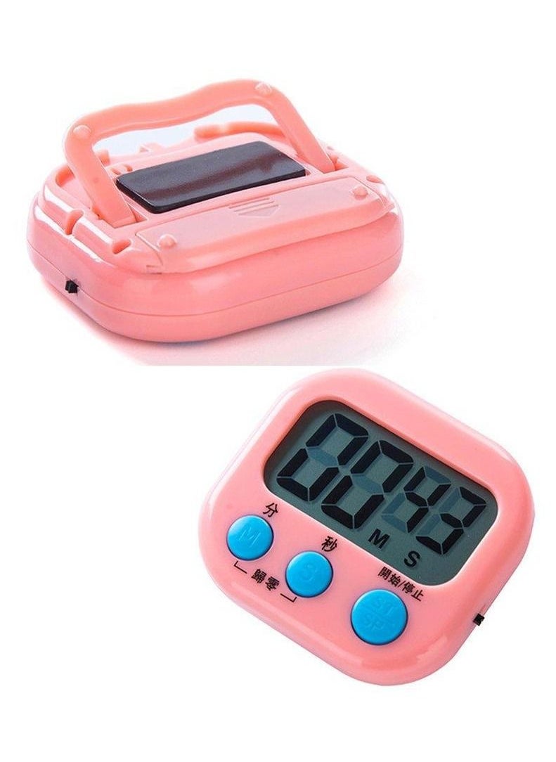 Inder - Cute Mini Timer Clock Cooking Mechanical Timer Home Decorating Portable Kitchen Gadget with Bracket - Image 1