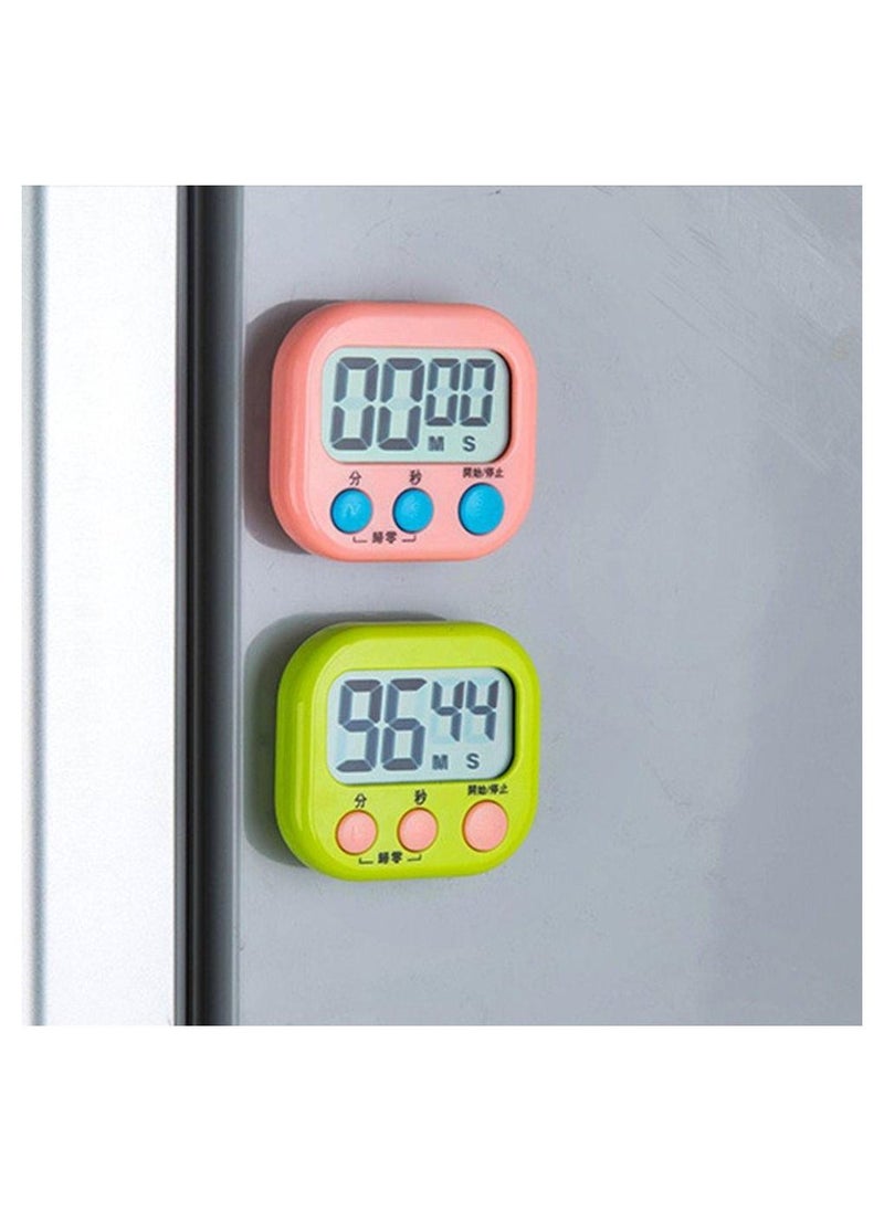 Inder - Cute Mini Timer Clock Cooking Mechanical Timer Home Decorating Portable Kitchen Gadget with Bracket - Image 1