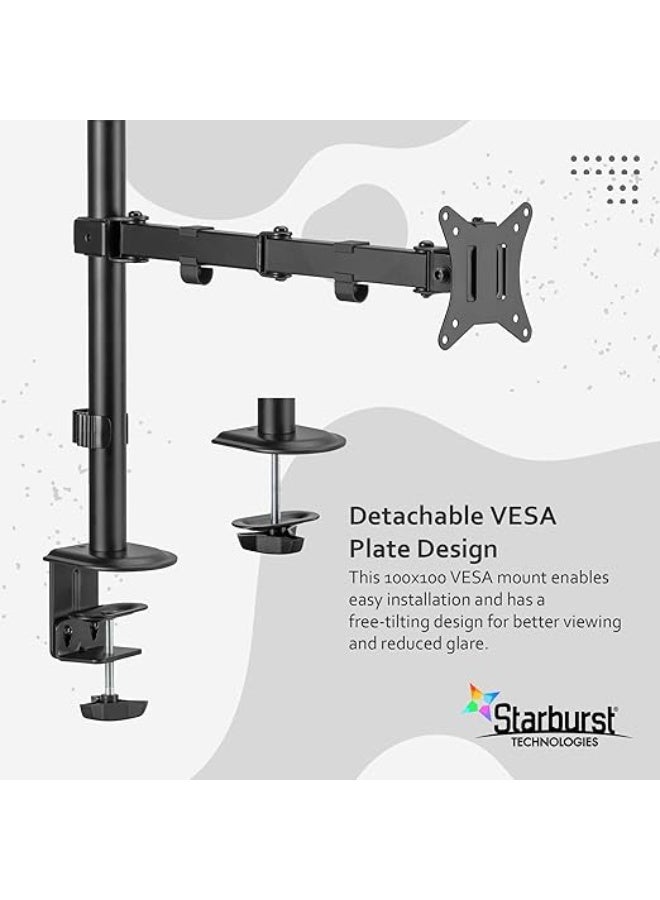 Desktop stand for a single monitor (15"-33") with adjustable height and VESA compatibility, model Z011 - Image 3