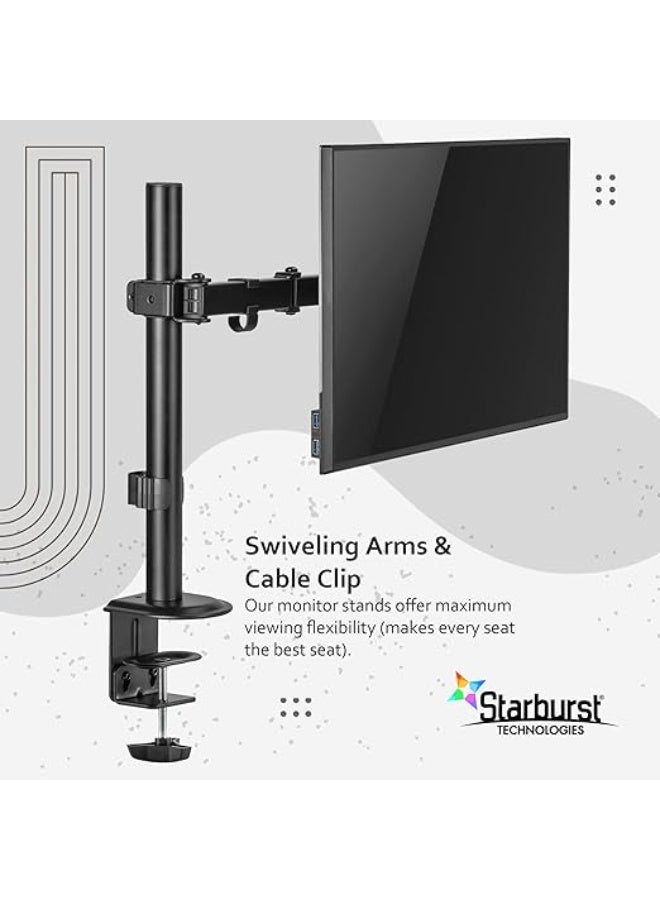 Desktop stand for a single monitor (15"-33") with adjustable height and VESA compatibility, model Z011 - Image 5