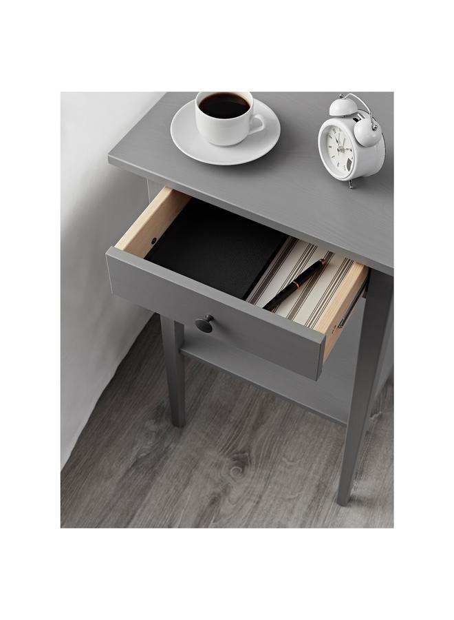 إيروريكس طاولة بجانب السرير، رمادية اللون، 46×35 سم - Image 3