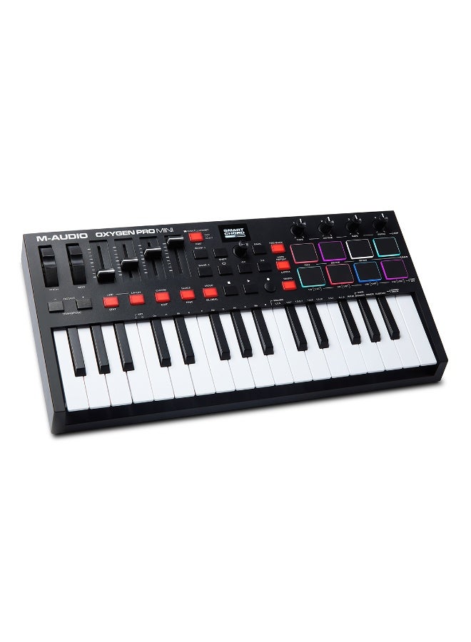 M-Audio Oxygen Pro Mini Powerful 32-Mini-key USB MIDI Controller with Smart Controls and Auto-mapping - Image 1