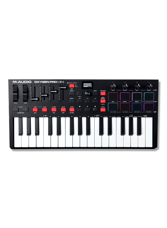 M-Audio Oxygen Pro Mini Powerful 32-Mini-key USB MIDI Controller with Smart Controls and Auto-mapping - Image 2