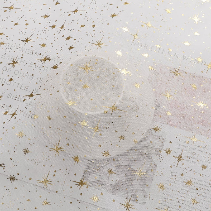 Sheer White Bohemian Curtains Light Filtering 2 Panels Star Dot 132x213cm - Image 5