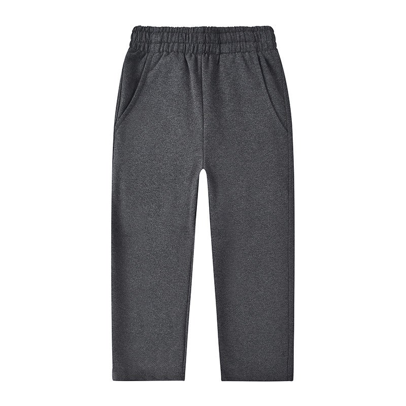 Navy blue children's pants primary and secondary school pants garden pants gray sports pants spring and autumn children's dark gray trousers one-piece delivery - Image 5