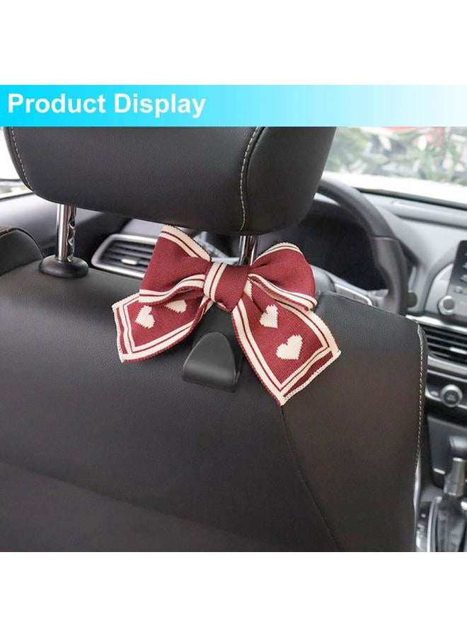Mandark 2PCS Car Seat Headrest Hooks, Cute Bow Vehicle Hooks for Purses and Bags, Automotive Purse Hook Hanger Interior Decoration Accessories, Universal for SUV, Sedan, Truck (Red/White) - Image 5