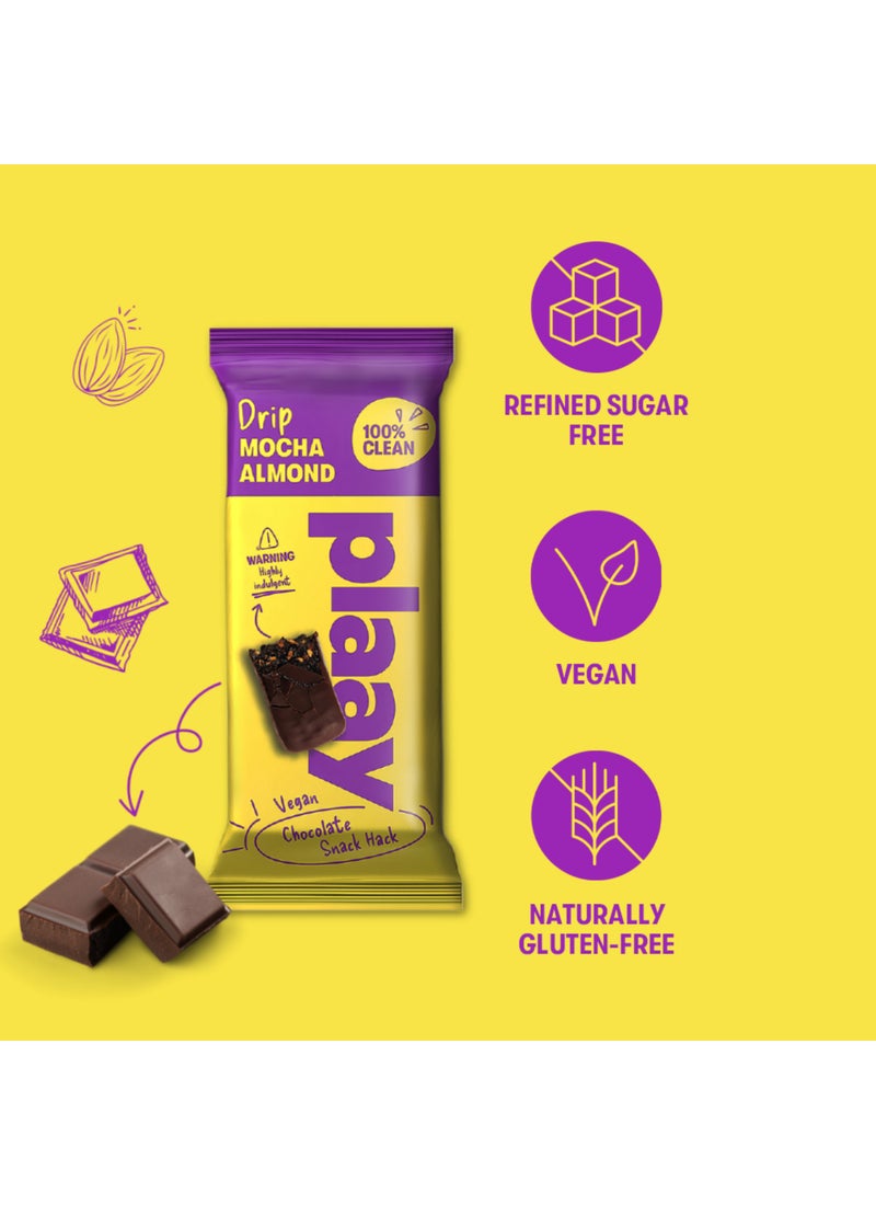 Plaay Mocha Almond Chocolate Bar - Image 4