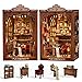 Sagiterra Book Nook KitDIY Miniature Dollhouse Kit for Adults and Teens3D Wooden Tiny House for Family and FriendsBookshelf Decor in HalloweenChristmasBook Store Twilight Library - Image 2