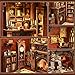 Sagiterra Book Nook KitDIY Miniature Dollhouse Kit for Adults and Teens3D Wooden Tiny House for Family and FriendsBookshelf Decor in HalloweenChristmasBook Store Twilight Library - Image 4