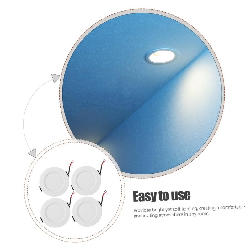 White Flush Mount Ceiling Lights 10 Pack Recessed Downlight Bright Soft Illumination for Living Room - Image 4