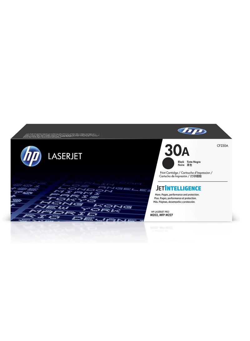 Hp 30A Laserjet Toner Cartridge -Black BLACK