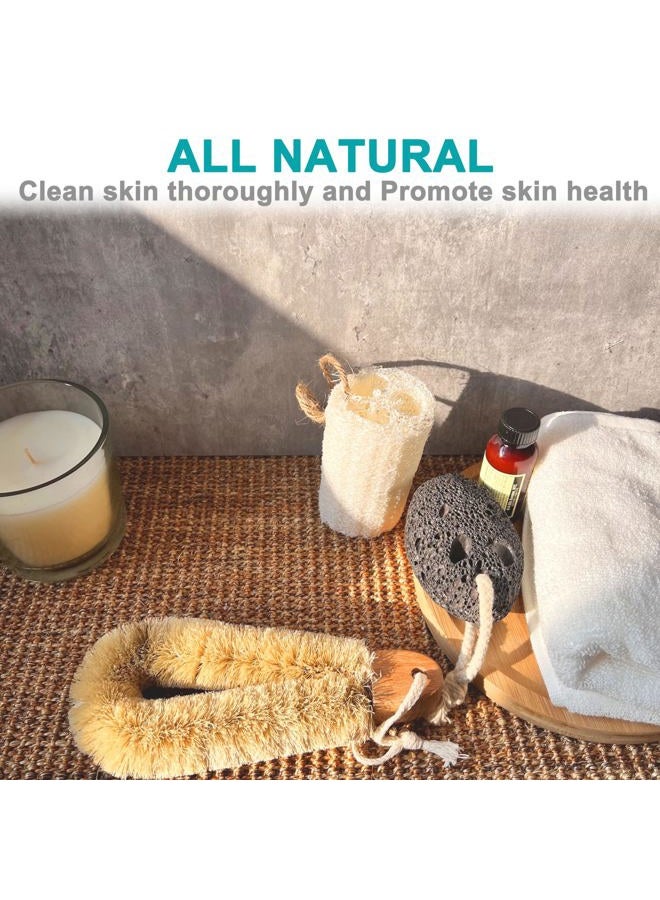 Mr.Cui'shop 2PACK Quality SISAL All Natural Spa Foot Brush with Wooden Handle - Dry or Wet Use - 7.3 inch Length - Exfoliates, Improves Blood Circulation, Cellulite Reduction - Image 3