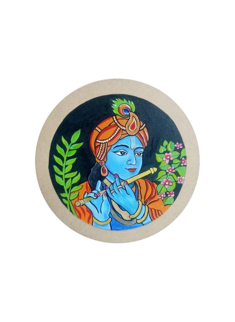 Shraddha gift art MDF Base for Painting Cutout Crafts Board with Paints and Brush  - Image 1