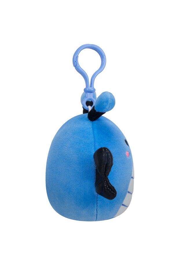 Squishmallows Little Plush 3.5 inch Clip-On Waverly Blue Butterfly with Dark Blue Wings Officially Licensed Kellytoy Plush Toy Colorful Soft Gift for Kids Girls & Boys Washable Squishy Stuff Toy Multicolor All Age  - Image 3