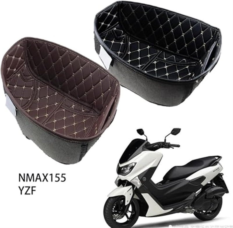 Yurefax Motorcycle PU Leather Rear Trunk Cargo Liner - Image 5