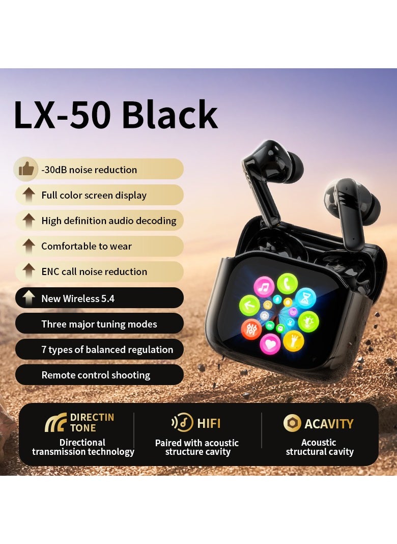 Generic Wireless Bluetooth Earphones, Bluetooth 5.4 Headphones with Multi-Function Touch Screen, ANC/ENC Noise Cancelling, Earbuds for iPhone/Android  - Image 2