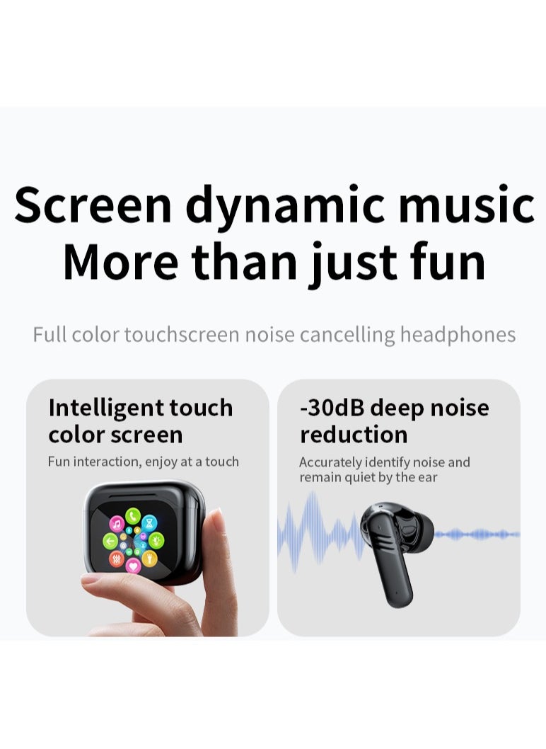 Generic Wireless Bluetooth Earphones, Bluetooth 5.4 Headphones with Multi-Function Touch Screen, ANC/ENC Noise Cancelling, Earbuds for iPhone/Android  - Image 3