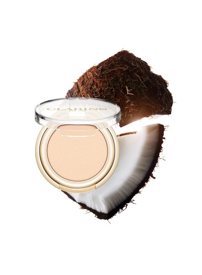 Clarins Ombre Skin Intense Colour Powder Eyeshadow in the shade 01 Matte Ivory. - Image 3