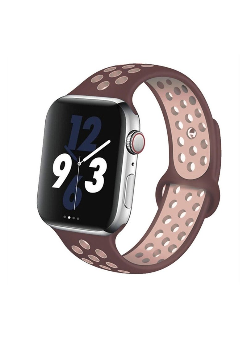 Risen - Silicone Sport Band For Apple Watch 49mm 45mm 44mm 42mm Soft Replacement Wrist Strap Compatible With iWatch Series Ultra/8/7/SE/6/5/4/3/2/1 Nike Sport Edition - Image 1
