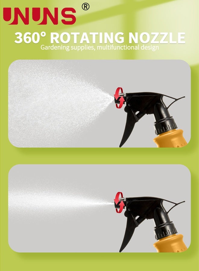 UNUNS Watering Can,2-in-1 Watering Can and Sprayer,Multifunctional Small Watering Cans,Spray Bottle,Watering Can for Indoor Plants House Plant Garden Flower Office,Brown - Image 4