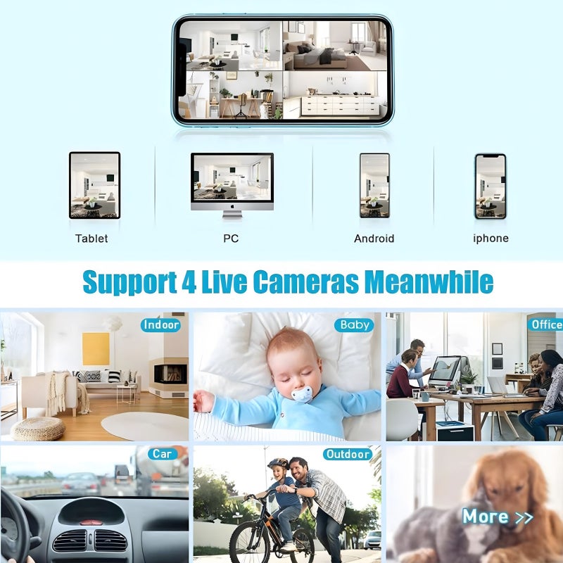 1080P Mini Camera Wifi Babyfoon Draadloze Surveillance Home Security Nanny Camera Real-Time Sturen Mobiele Telefoon Afstandsbediening monitor - Image 5
