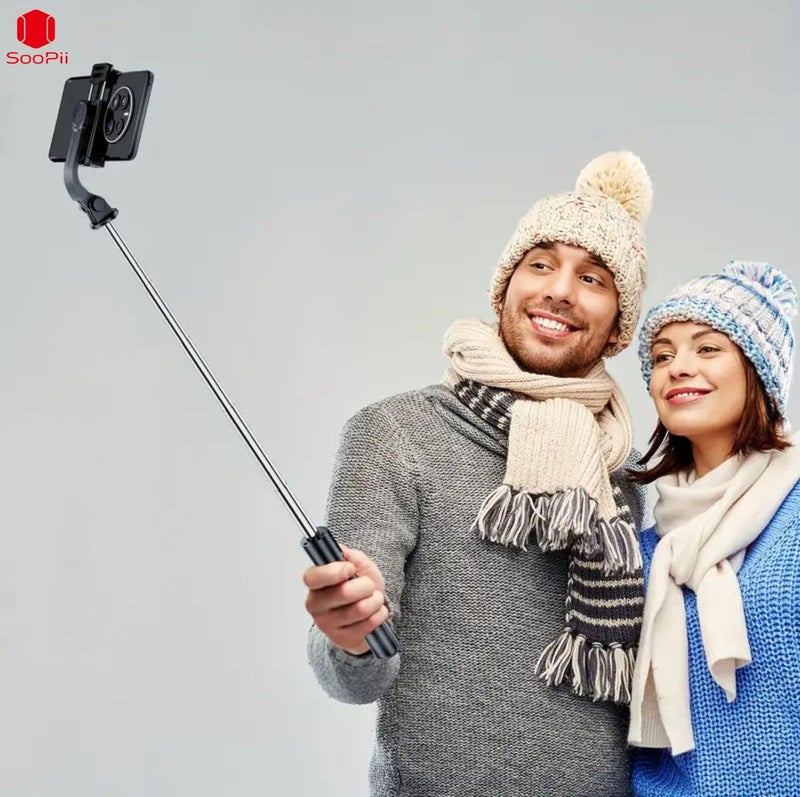 SooPii 3-in-1 Selfie Stick Tripod, 360° Rotation, Extendable & Portable Phone Holder Stand with Detachable Bluetooth Wireless Remote for Vlogging, Photography, iPhone, Android & Action Cameras - Image 2