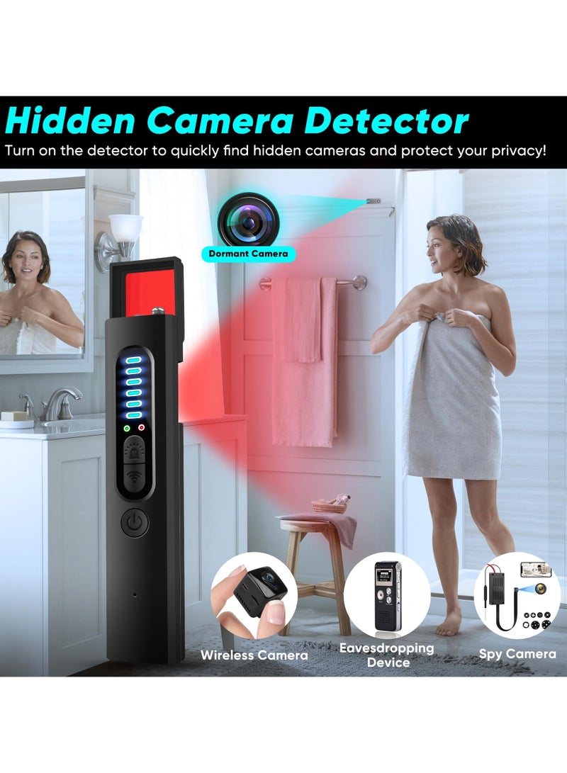 SYOSI Hidden Camera Detector, Anti-Spy Camera Detector, Hidden Device GPS Detector, Bug Detector, RF Wireless Signal Scanner, Camera Detector for Hotels, Home, Office, 5 Levels Sensitivity - Image 3