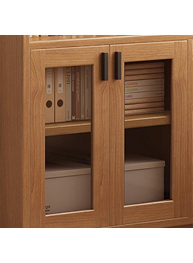 إن كي أكس خزانة تخزين داخل غرفة المعيشة خشب لون بني 80*30*180 سم - Image 4