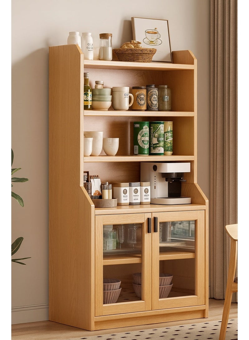 إن كي أكس خزانة تخزين داخل غرفة المعيشة خشب لون بني 80*30*180 سم - Image 1