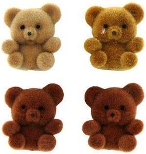 CraftyCrocodile Miniature Assorted Brown Flocked Teddy BearsNew by CC