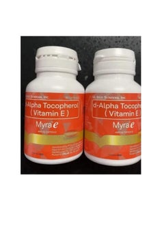 Greens Myra-E D-Alpha Tocopherol 400 IU Dietary Supplement Pack of 2 - 60 